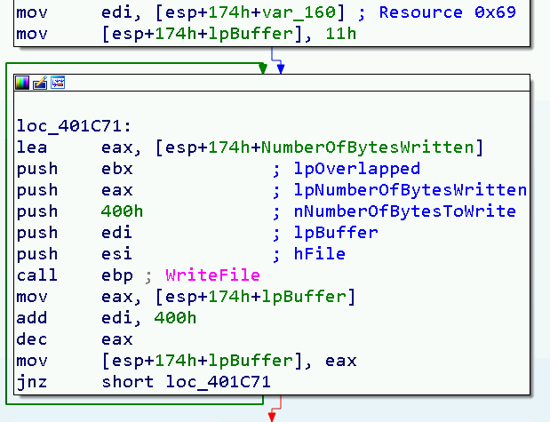 sub_401BA0 - Merge resource - Step 2