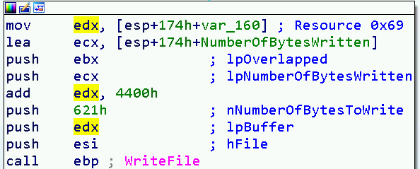 sub_401BA0 - Merge resource - Step 3